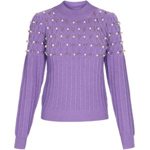 faina Trui  goud / lavendel / parelwit