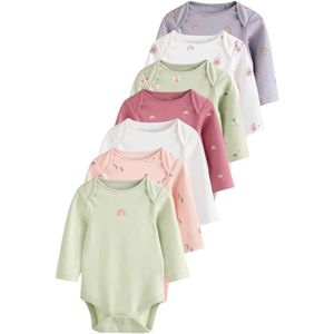 Next Rompertje/body  mintgroen / sering / perzik / pitaja roze / wit