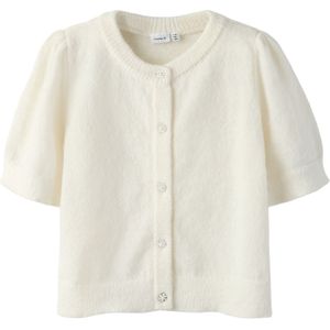 Gebreid Vest - Halflange Mouwen - Pluizig - Regular Fit