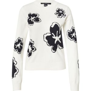FRENCH CONNECTION Trui 'PAISLEE'  zwart / offwhite