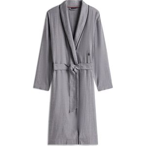 TOMMY HILFIGER - Badjas - Grijs - Lang