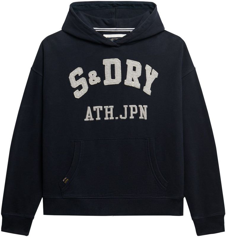 Superdry - Athletic Essentials Applique Relaxed Hoodie - Oversized
