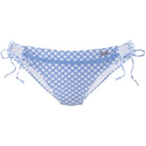 BUFFALO - Bikinibroek - Blauw/Wit - Geruit - Mid Waist