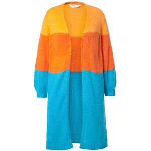 Angel of Style Gebreid vest  blauw / geel / oranje