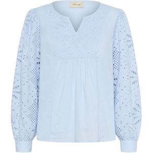 Cream Blouse 'Diana'  hemelsblauw