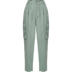 Influencer Bandplooibroek  groen