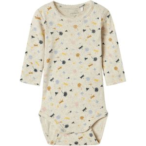 Biologisch Katoen - Romper - Ribgebreid - Lange Mouwen - All-over Print