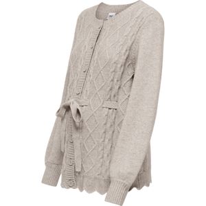 Only Maternity Gebreid vest 'OLMKallu'  grijs