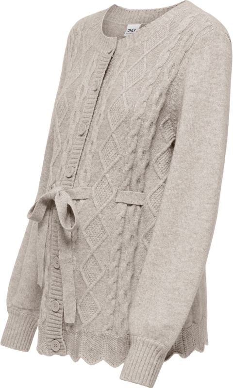 Only Maternity Gebreid vest 'OLMKallu'  grijs