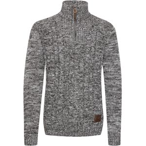 !Solid Trui 'Pankraz'  grijs gemêleerd