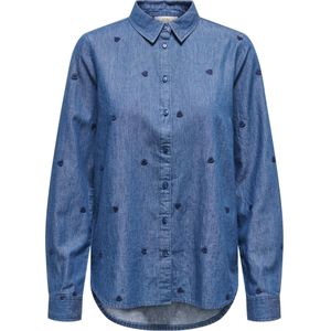 JDY Blouse 'JDYLOVE'  blauw denim