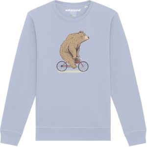 Watapparel Sweatshirt ' Fahrradbär '  lichtblauw / gemengde kleuren