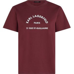 Karl Lagerfeld Shirt  bordeaux / wit