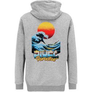 Oldskull Sweatshirt 'Retro Pixel Wave Logo Graphic'  grijs