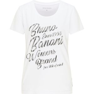 Bruno Banani Shirt 'Russell'  zilvergrijs / zwart / wit