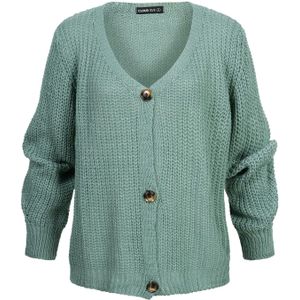 Cloud5ive Gebreid vest  smaragd
