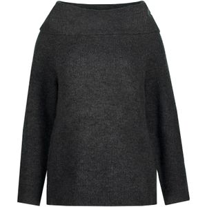 Ulla Popken Trui  grijs gemêleerd