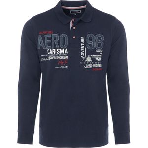 CARISMA Shirt  blauw / bloedrood / wit