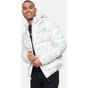 INDICODE JEANS - Livia - Gewatteerde Jas - Grijs/Wit