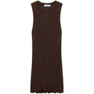MANGO Gebreide jurk 'Marylin'  bruin