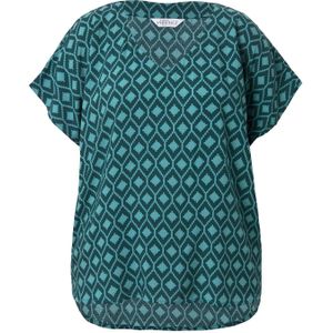 Studio Untold Blouse  jade groen / donkergroen
