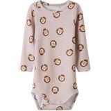 NAME IT Rompertje/body  beige / camel / donkerbruin / wit