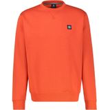 Sweatshirt met ronde hals en labelpatch