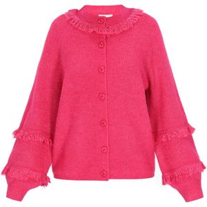 IZIA Gebreid vest  fuchsia