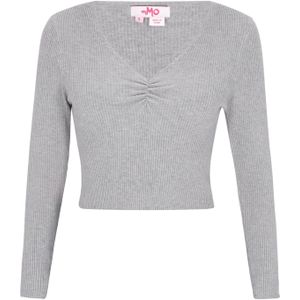 myMo - Comfy Collection - Jumper - Slim-fit - Met Diepe Scoop Hals