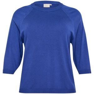 KAFFE CURVE Trui 'Gitta'  saffier