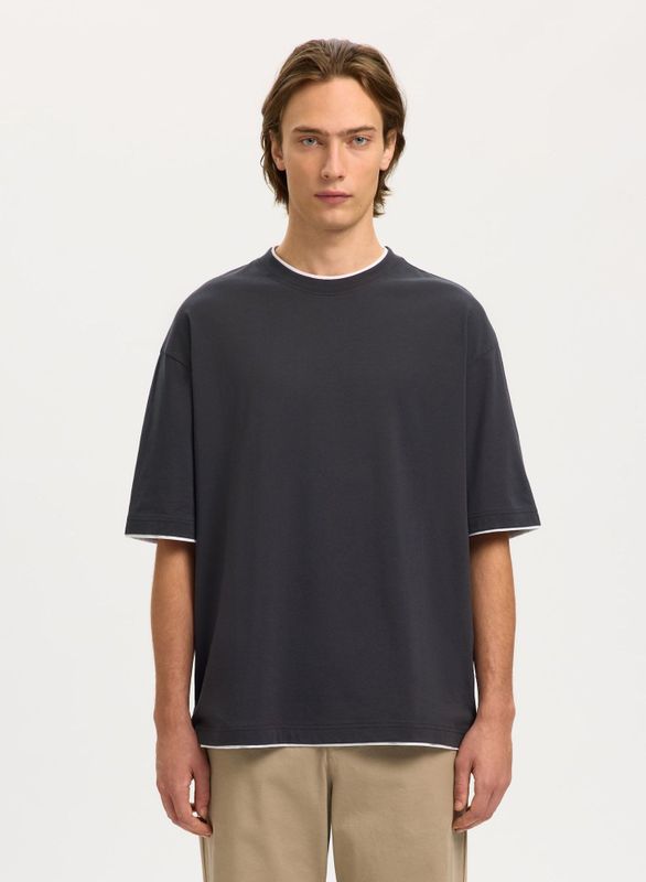 SELECTED Shirt  antraciet