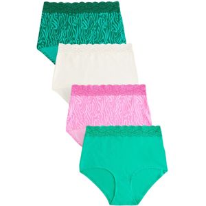 Next Slip  ecru / groen / donkergroen / pink
