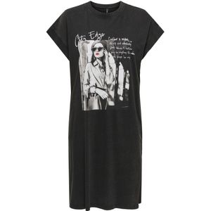 ONLY Jurk 'ONLLUCY'  knalrood / zwart / wit