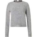 Onltammy - Gebreide Pullover - O-hals - Lange Mouwen - Kanten Detail