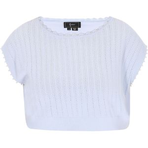 faina Gebreide top 'Fashion Look'  lichtblauw