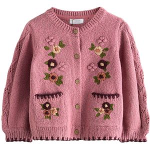 Next Gebreid vest  beige / groen / pruim / pink