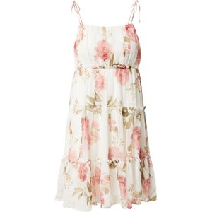 VERO MODA Zomerjurk 'BRIONY'  lichtgroen / rosa / wit
