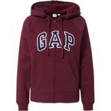 GAP Dames Logo Hoodie Hooded Full Zip Sweatshirt, Ruby Wijn, XS