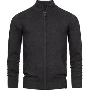 INDICODE JEANS Gebreid vest ' Lau'  zwart