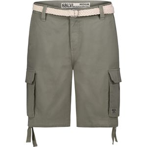 Sublevel Cargobroek  crème / donkergroen