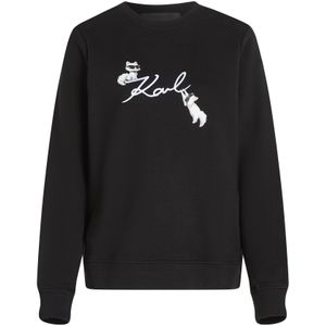 Karl Lagerfeld Sweatshirt  zwart / wit