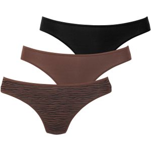 Slips - Bruin/Zwart - 94% Modaal (TENCEL™), 6%