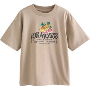 Next Shirt  donkerbeige / groen / watermeloen rood / zwart