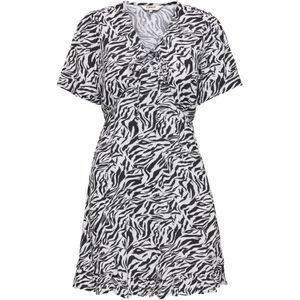 Onljennie - Korte Jurk - V-Hals - Korte Mouwen - Regular Fit