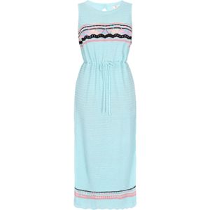 IZIA Gebreide jurk 'Ethno'  lichtblauw / pink / zwart