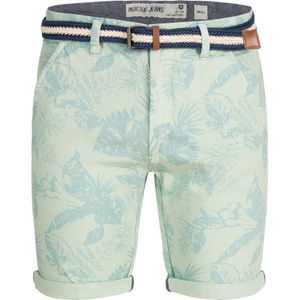 INDICODE JEANS Broek 'Curtain'  cyaan blauw / pastelgroen