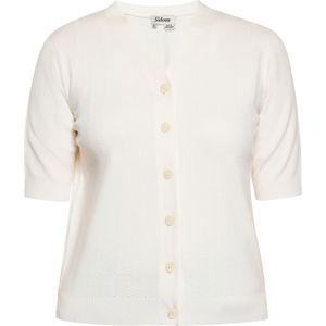 Sidona Gebreid vest  wolwit