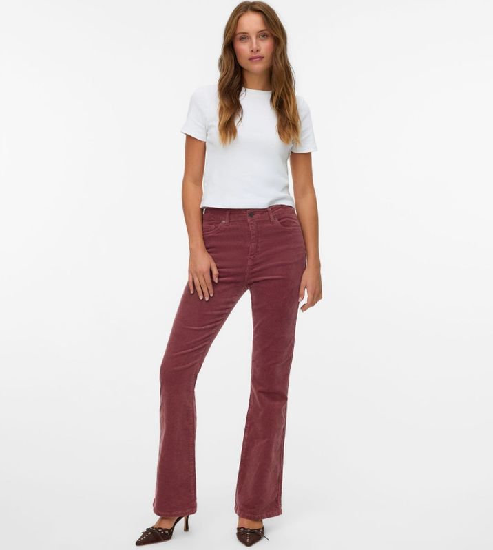 Vmsiga - High Rise - Corduroy Broek - Flared Fit
