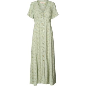 Odd Molly Jurk 'Happy Me Collection'  pasteelgeel / groen