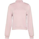 Sweater - Powder Pink - Zonder Capuchon - Ruches - Gegolfde Kraag